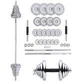 SET DE GANTERE SI HALTERE REGLABILE 50KG STC50 HMS